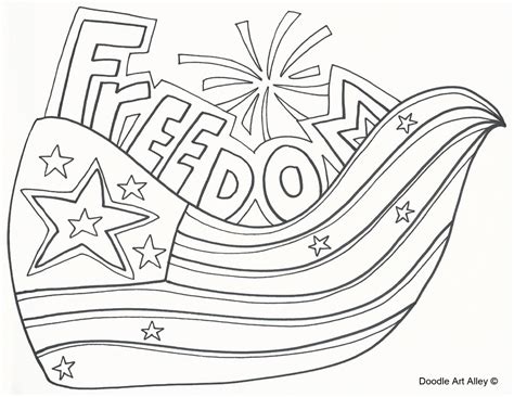 God Bless America Fourth Of July Coloring Pages Coloring Presidents