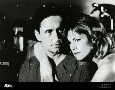 American Actress Melanie Griffith And Actor Michael Douglas In The