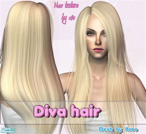 The Sims Resource Diva Hair