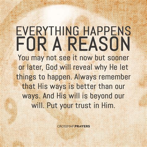 Everything Happens For A Reason Clife Prayer