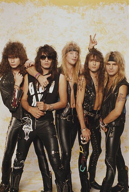 Portrait Of American Glam Rock Band Warrant Early S Pictured Are From Left Steven Sweet