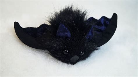 Bat Plush Stuffed Bat Cute Plush Black Bat Soft Bat Toy Bat Etsy