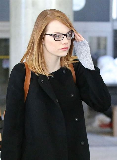 Emma Stone Glasses Who Said Glasses Werent Cool Celebs Who Rock Their Lenses Preppy Fall