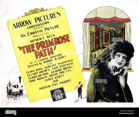 The Primrose Path Us Poster Clara Bow 1925 Stock Photo Alamy
