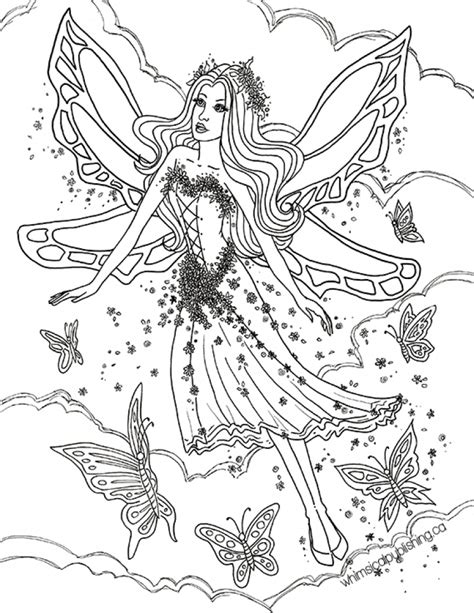 Free Fairy Printables Free Printable Coloring Pages For Adults