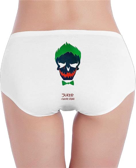 Amazon Com Suicide Squad Joker White Women Thongs Cotton Panties For Woman S Lady Clothing