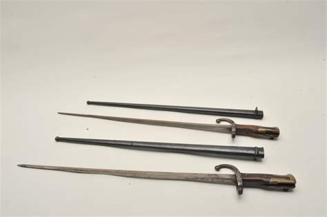 18ca 336 2 French Bayonetslot Of 2 French Bayonets With Scabbards 1877
