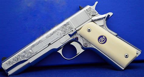 Colt 1911 38 Super Engraved By Beathard Engraving Sold By Classic