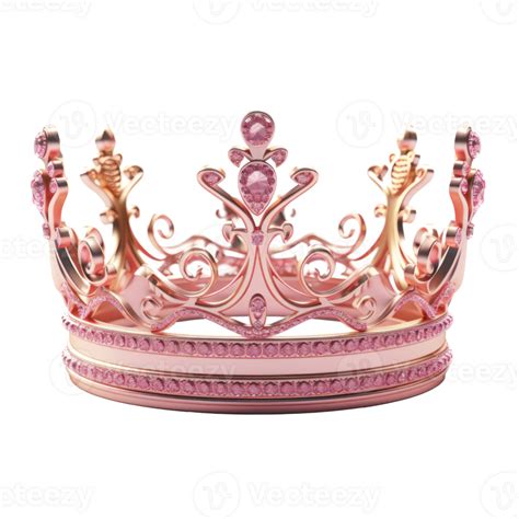 Pink Princess Crown Isolated 26432630 Png