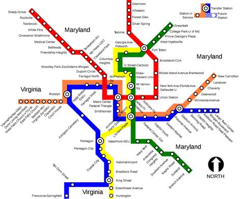 Printable Washington Dc Metro Map Printable World Holiday