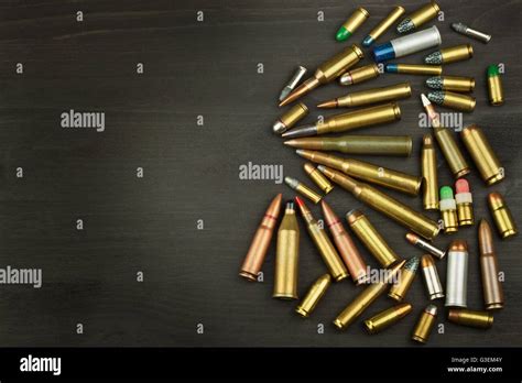 New Types Of Ammunition Bullets Of Different Calibers And Types The