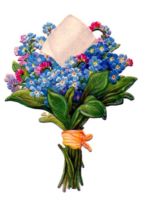 Flower bouquet vector clipart and illustrations (119,043). Floral Bouquet - Free Vintage Images - 2 Versions - The ...