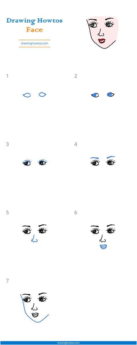 How to draw 400 easy to follow step by step drawing lessons for kids. How to Draw a Face - Step by Step Easy Drawing Guides ...