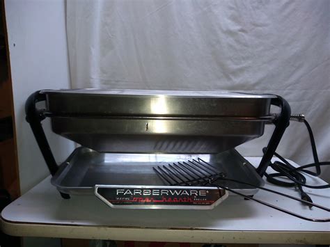 Farberware Electric Open Hearth Indoor Broiler Grill Drip Tray Heat