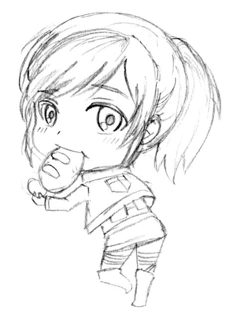 We will show you how draw step by step. attack on titan sasha drawing | Attack on titan, Chibi ...