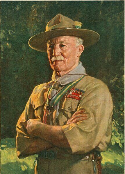 Fine Art Print Of Chief Scout Lord Baden Powell By David Jagger Date