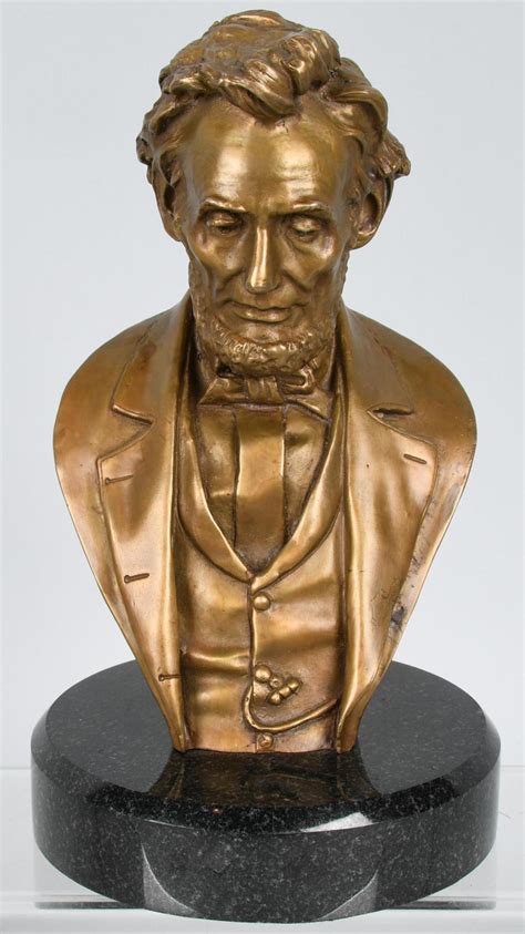 Sold Price Bronze Abraham Lincoln Bust John Rogers Ny June 6 0118