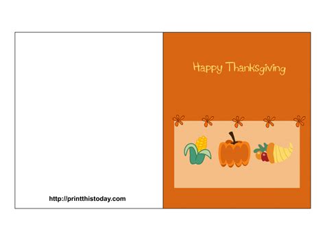 Free Printable Thanksgiving Greeting Cards