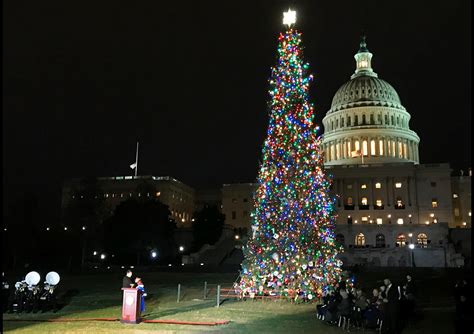 Blog Us Capitol Christmas Tree Lit In Special Ceremony