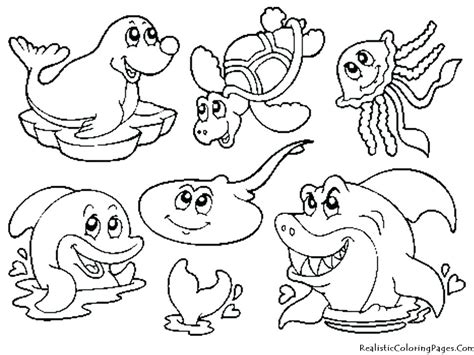 Deep Sea Creatures Coloring Pages at GetColorings.com | Free printable