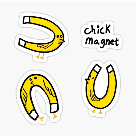 Chick Magnet Sticker For Sale By B0red Redbubble