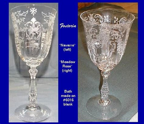 Fostoria Floral Etched Glass Patterns Identification Galuh Karnia458