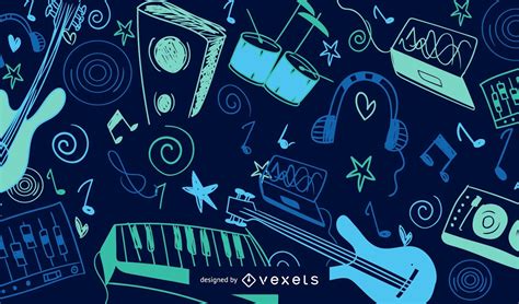 Colorful Music Background Vector Download