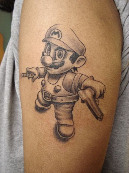 22 Super Mario Tattoos The Body Is A Canvas Super Mario Tattoo