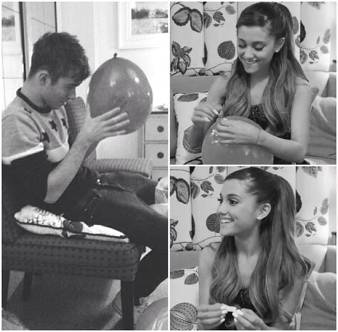 Ariana Grande And Nathan Sykes During One Of Ariana S Interview In London Nathan Skyes Celebrity