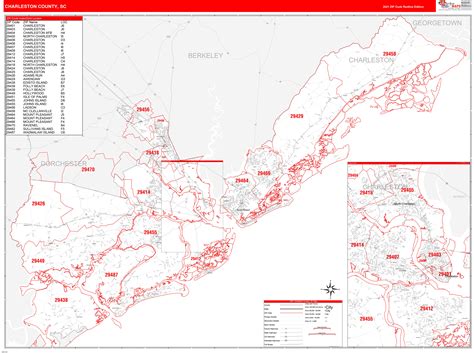 Zip Code Map Charleston Sc Map