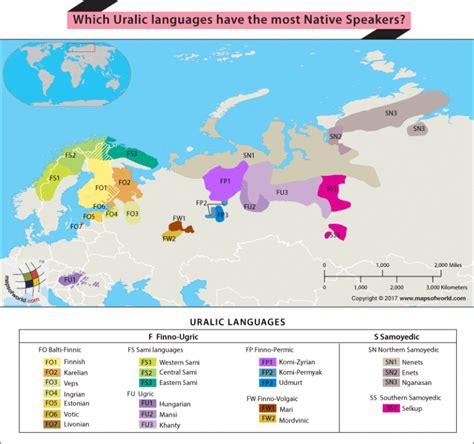Uralic Languages Are Spoken Across Parts Of Northeastern Europe And