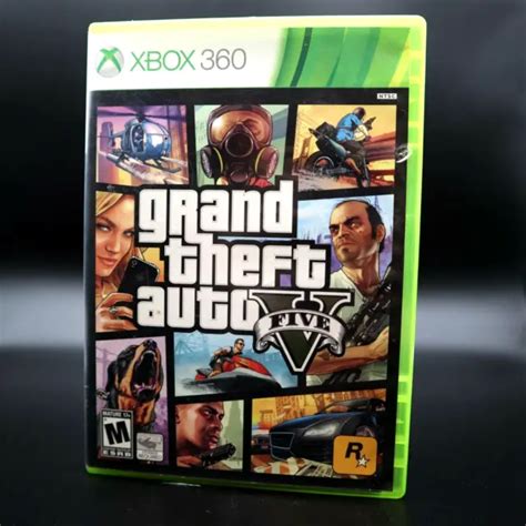 Grand Theft Auto V Gta 5 Microsoft Xbox 360 2013 Complete With Map And