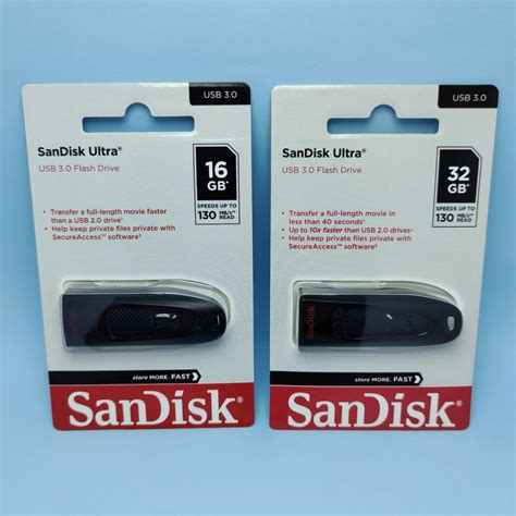 Sandisk 16gb Ultra Usb 30 Flash Drive Sdcz48 016g A46 For Data