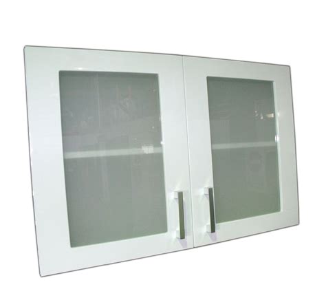 High gloss white kitchen cabinets. WU90 Glass Doors - Gloss White - Kitchen Cabinets Perth