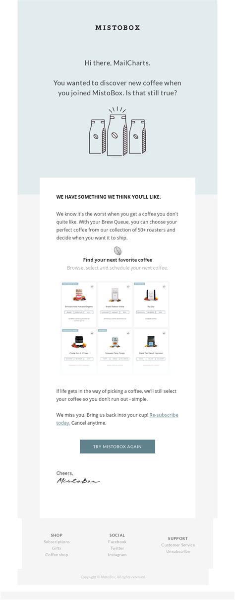 12 Great Win Back Email Examples Customers Cant Resist Mailcharts