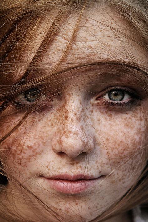 Freckle Faced Red Head Simply Beauty Hübsche Gesichter