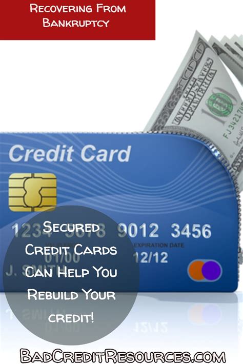 How does a secured card work? How To Improve Your Credit After Filing Bankruptcy - BadCreditResources.com