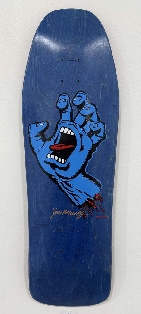 Jim Phillips Screaming Hand Skateboard Deck Black Book Gallery