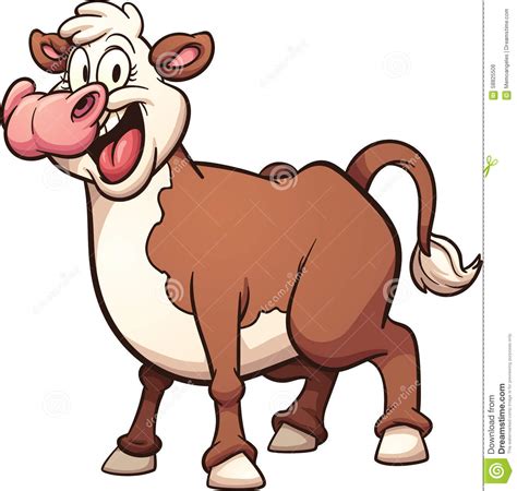 Cartoon Cow Stock Vector Image 58825506