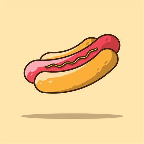 Hot Dog Cartoon Illustrations 6489105 Vector Art At Vecteezy