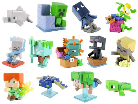 Minecraft Aquatic Series Mini Figure Mystery Pack Collectible Toy For