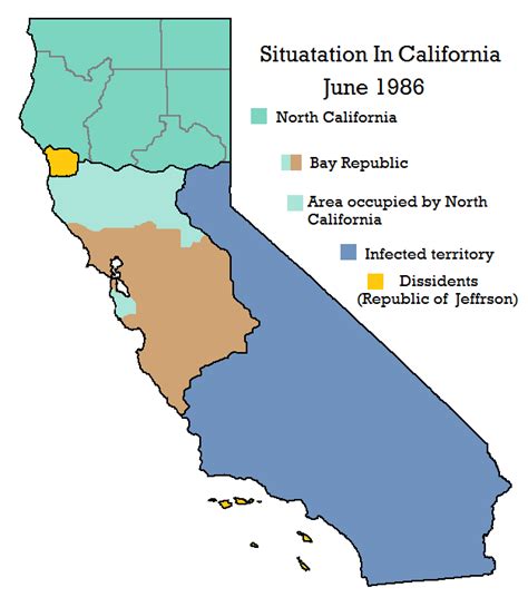 Image Cali Map 1986png Alternative History Fandom Powered By Wikia