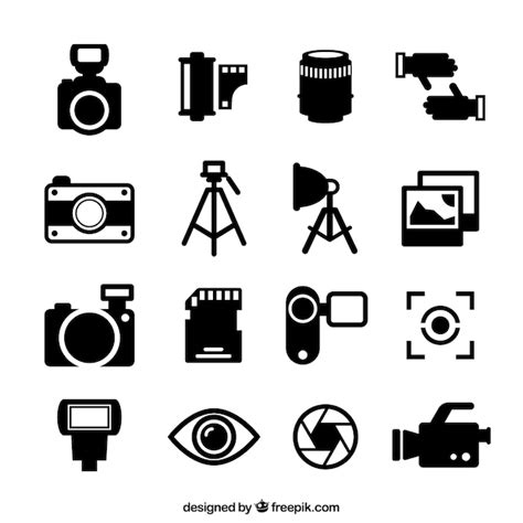 Premium Vector Photography Icons