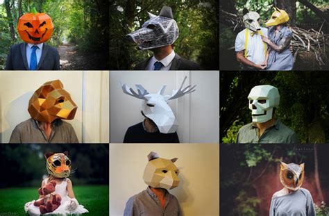 Wintercroft kids jungle animal book + free digital mask 9 £8.99 gbp ever wondered what papercraft is or what low poly actually means? Semistitious » Paper Masks // Steven Wintercroft