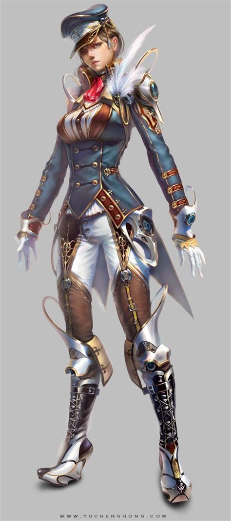 Awesome Detailed Game Character Designs By Yu Cheng Hong Concept