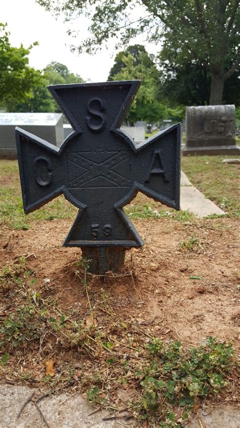 Confederate Soldier Grave Marker Maple Hill Cemetery