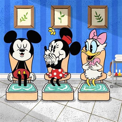 Mickey Mouse On Instagram “jumping Into Their Spa Day Feet First Like 💆‍♂️” Mickey Mouse