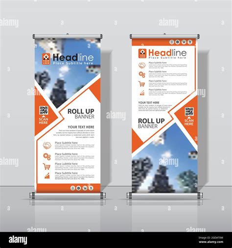 Roll Up Banner Vector Vectors Hi Res Stock Photography And Images Alamy