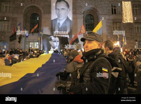 Kiew Ukraine 1 Jan 2020 Ukrainische Aktivisten Nehmen Sie Teil