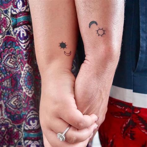 Minimalist Tattoo Ideas For Couples Romantic Tattoo Him And Her Hot Sex Picture